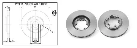 Диск тормозной передний Ford Transit Custom V362 (FY, FZ) (09/12-) APP APLUS 61400AP