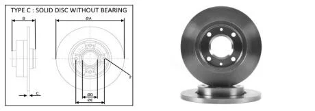 Диск тормозной передний Peugeot 206 (04/99-03/09) APPLUS APLUS 61352AP
