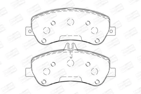 Гальмівні колодки пер. MB GLK X204 08-15 (TRW) CHAMPION 573321CH