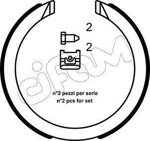 Гальмівні колодки бараб. CX7-CX9/Kyron 05-(+монт. к-т) CIFAM 153-491K