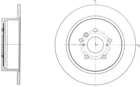 TOYOTA диск гальмівний задн. Highlander 07- REMSA 61650.00