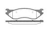 DODGE Гальмівні колодки передні DURANGO (HB) 3.7 03-10 REMSA 0887.04 (фото 1)