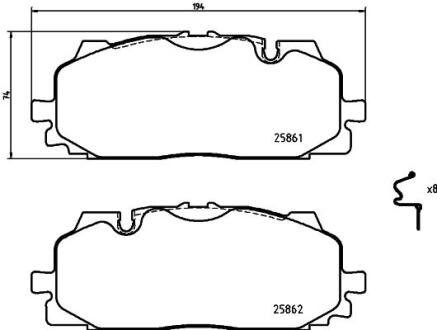 Колодки гальмівні HELLA 8DB355021641