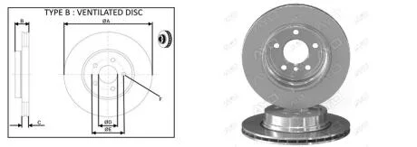 Диск тормозной задний (кратно 2) BMW X3 (E83) (09/03-12/11) APLUS 61943AP
