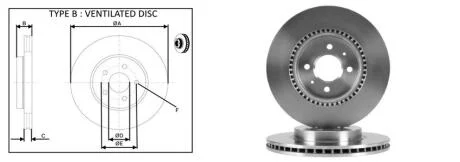 Диск тормозной передний (кратно 2) Kia Rio IV (YB, SC, FB) (01/17-) APLUS 61640AP