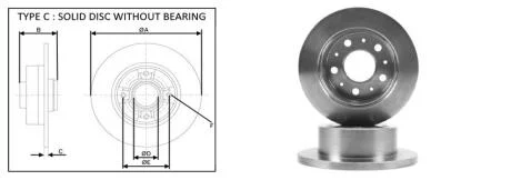 Диск тормозной задний (кратно 2) Peugeot Boxer (04/06-09/19) APLUS 61447AP