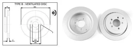 Диск тормозной задний (кратно 2) Land Rover Range Rover Sport I (L320) (02/05-03 APLUS 61434AP