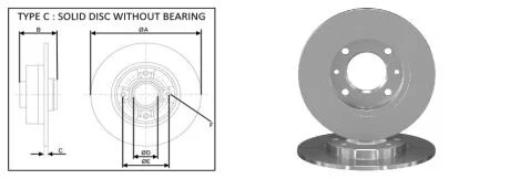 Диск гальмівний APLUS 61334AP