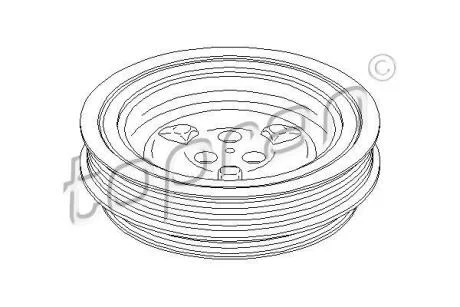 Шків колінвалу з демпфером TOPRAN / HANS PRIES 302813