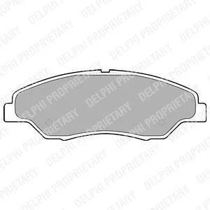 Комплект гальмівних колодок з 4 шт. дисків Delphi LP1634