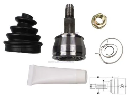 ШРУС Fiat Doblo (09-), Panda II 1.3d FAST FT25073K