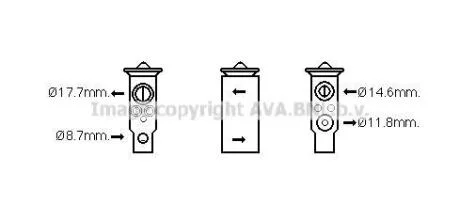 INFINITI QX56 2004 Клапан розширювання 5.6 AVA AVA COOLING DN1380