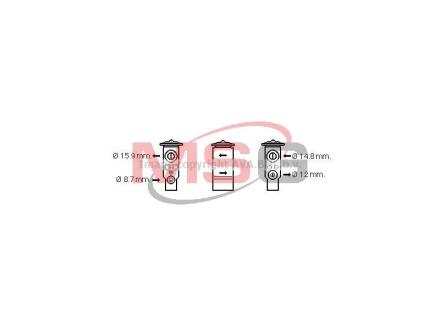 MT LANCER 2007 Клапан розширювання 2.0 DID AVA AVA COOLING MT1253