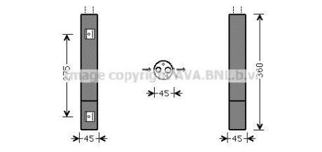 MB SPRINTER SERIES B906 2007 Осушувач кондицiонера SPRINTER 211D 2.2 CDI AVA AVA COOLING MSD665