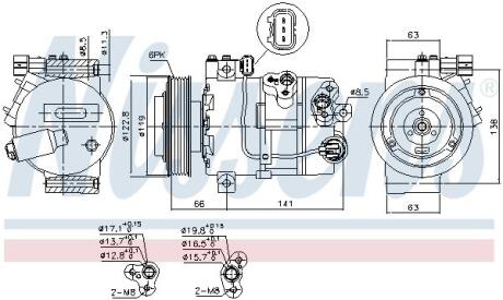 Компресор кондиціонера First Fit NISSENS 890643