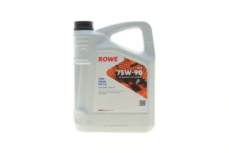 Олива трансмісійна HIGHTEC TOPGEAR SAE 75W-90 HC-LS (5 L) ROWE 25004-0050-99