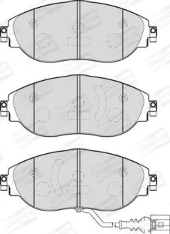 AUDI колодки гальмівні передні A3, Q3 Sportback, SKODA KODIAQ 2.0 TDI, OCTAVIA IV CHAMPION 573838CH