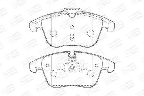CITROEN гальмівні колодки передн C5 III 08-,Peugeot 407 04-,508 10- CHAMPION 573311CH