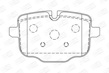 BMW гальмів.колодки задн.F10 530d-550,Touring 518d-550,6 Gran Coupe F06,Audi A6 14- CHAMPION 573353CH