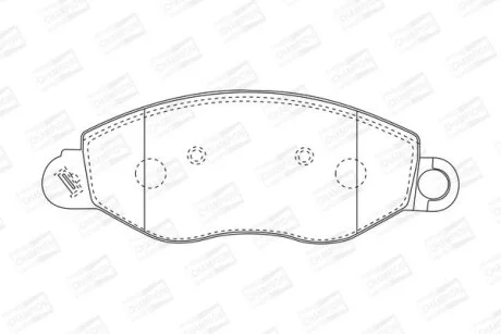 Колодки гальмівні дискові передні Ford Transit (00-06) CHAMPION 573110CH