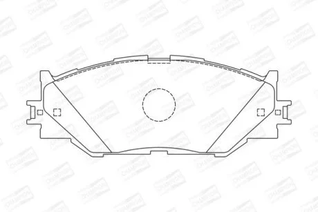 LEXUS колодки гальмівні передні IS 250 05- CHAMPION 572620CH