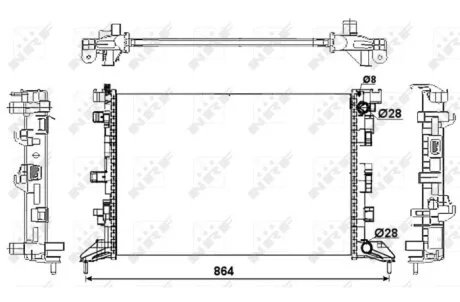 Радіатор охолодження NRF 53066