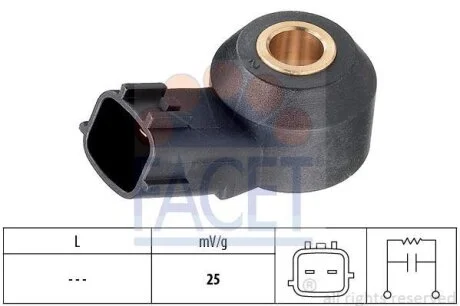 Датчик детонации Mazda 3 (13-), 6 (13-), CX-5 (12-), CX-30 (19-) 1.5, 2.0, 2.5 S FACET 93257