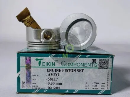 Поршні з пальцем (к-кт на мотор) Chevrolet Aveo, TEIKIN 58117050