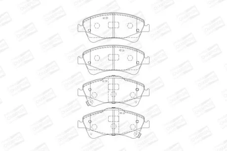 Колодки гальмівні дискові передні Toyota Avensis (T27) (08-18) CHAMPION 572600CH