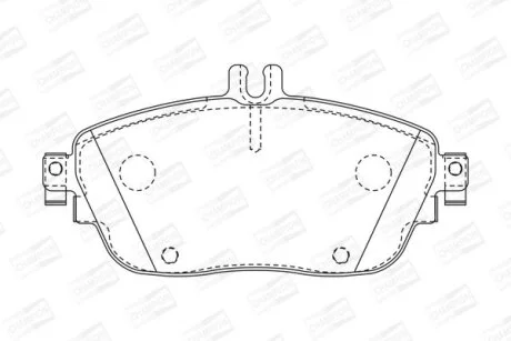 Колодки гальмівні дискові передні Infiniti Q30 (15-)/ MB B-Class (W246), CLA (15-19), GLA-Class (13-19) CHAMPION 573403CH