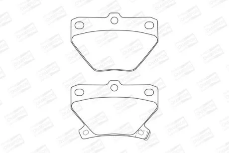 Колодки гальмівні дискові задні Toyota Corolla (01-07), Prius (03-09) CHAMPION 572450CH