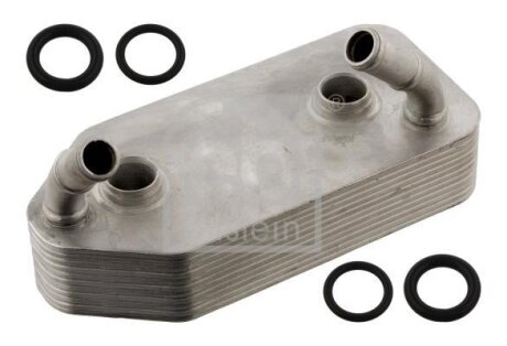 Масляний радіатор AUDI A3 SEAT CORDOBA, CORDOBA VARIO, CORDOBA VARIO/KOMBI, IBIZA II, LEON, TOLEDO II SKODA OCTAVIA I, OCTAVIA I/KOMBI VW BORA, BORA I, CALIFORNIA T4 CAMPER 1.0-3.2 08.88-12.13 FEBI FEBI BILSTEIN 33837