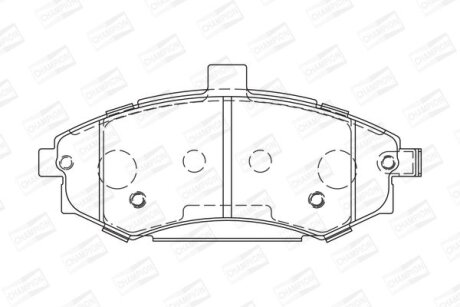 Колодки гальмівні дискові передні Hyundai Elantra III/ Kia Cerato I CHAMPION 572513CH