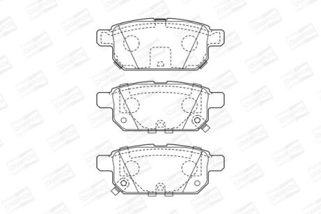 Колодки гальмівні дискові задні Suzuki SX4 (13-), Vitara (15-) CHAMPION 573384CH