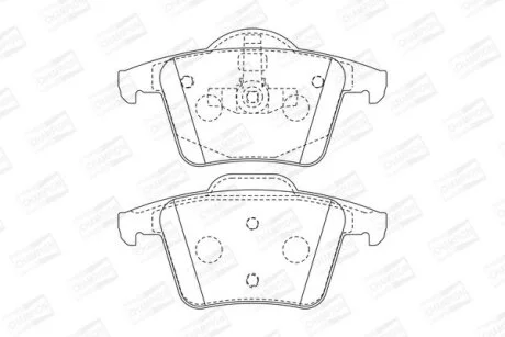 Колодки гальмівні дискові задні Volvo XC90 I CHAMPION 573236CH