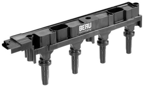 PEUGEOT котушка запалювання 307 2,0 16V 03-, 406 2,2 00-, 407 1,8/2,2 04-, 606 2,2 00-. BERU ZS351