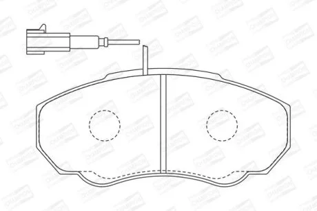 Колодки гальмівні дискові передні Citroen Jumper I/ Fiat Ducato (94-, 06-) CHAMPION 573113CH
