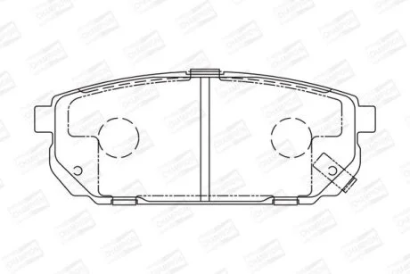 Колодки гальмівні дискові задні Kia Sorento I CHAMPION 572549CH