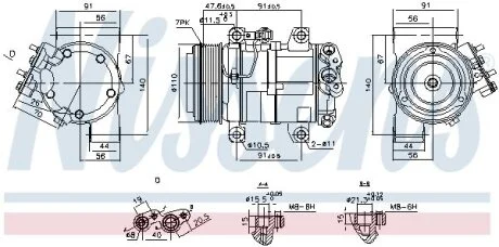 Компресор кондиціонера First Fit NISSENS 890874