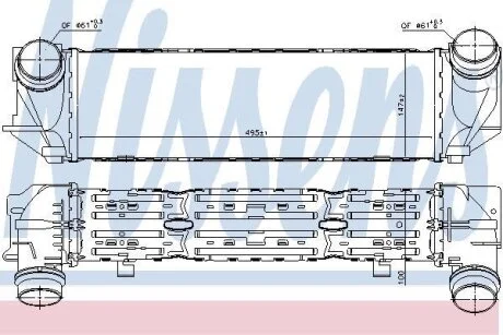 Радіатор інтеркулера NISSENS 96321