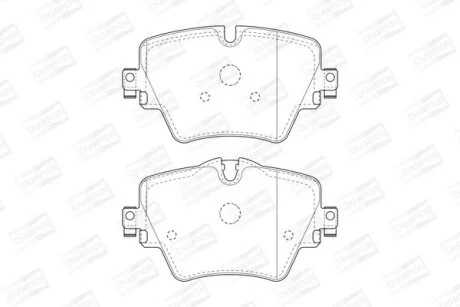 Колодки гальмівні дискові передні BMW 1 (F40), 3 (G20,G80), 5 (G30,F90), X3 (G01,F97) CHAMPION 573612CH