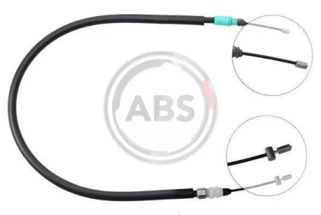 Трос ручного гальма зад. C4 Picasso 06- Л. (ел.гал.) (928/750) A.B.S. A.B.S. K16727