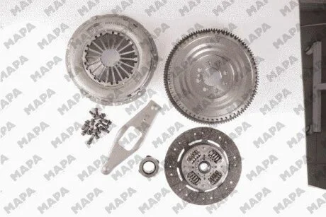 FORD К-кт зчеплення з маховиком, з підшипником Transit 2.4TDCi 06- Mapa 001255020