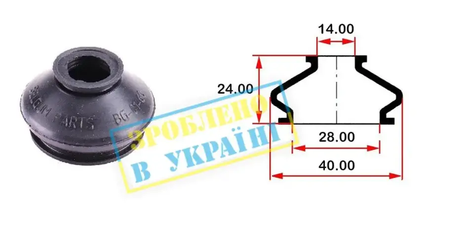 Пильовик кульової опори BELGUM PARTS BG0160 (фото 1)