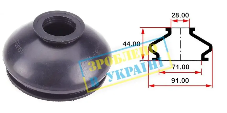 Пильовик кульової опори BELGUM PARTS BG0159 (фото 1)