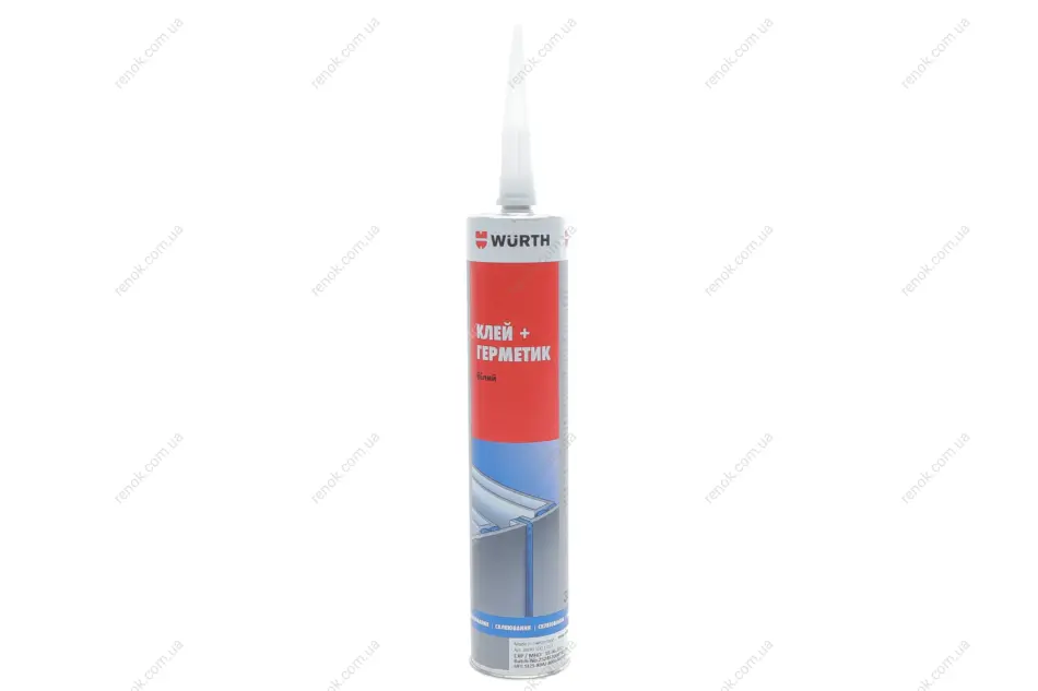 Клей-герметик K+D, комбінований, поліуретановий, білий, 300 ml {арт. } WURTH 08901001 (фото 1)