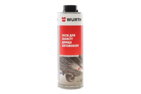 Засіб для захисту днища автомобіля, рідина, чорний, 1000 ml {арт. } WURTH 0892072