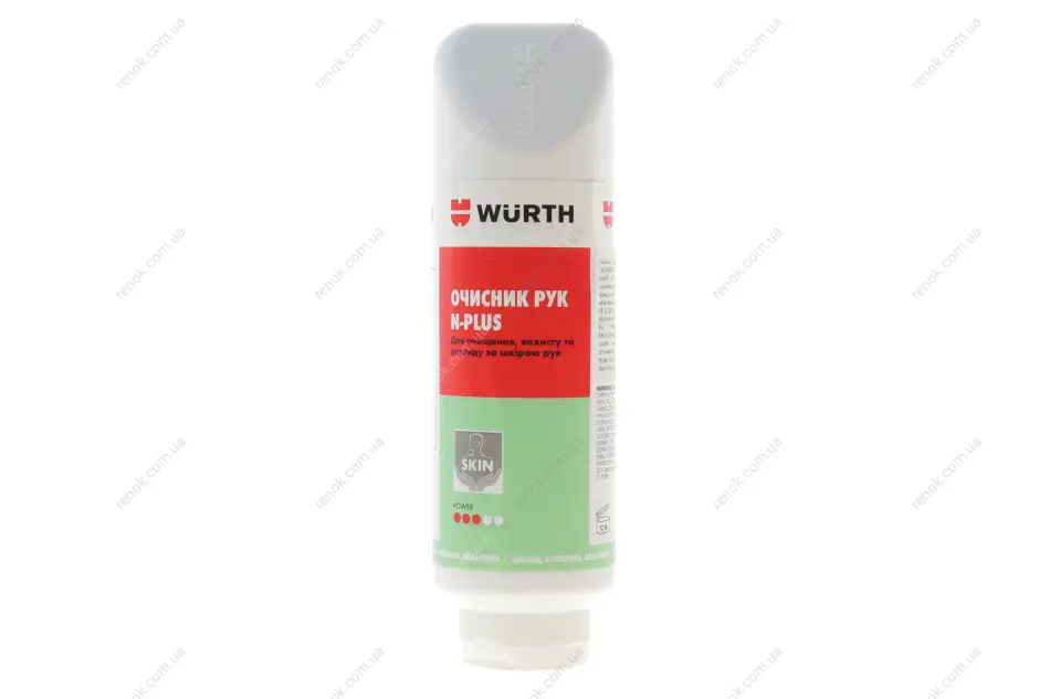 Очисник для рук N-PLUS, тюбик, 350 ml, SKIN {арт. } WURTH 0893900012 (фото 1)
