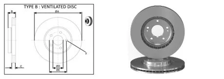 Диск гальмівний APLUS 61711AP