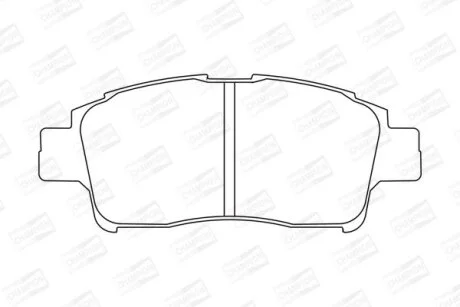Гальмівні колодки пер. Yaris 01-05 CHAMPION 572404CH